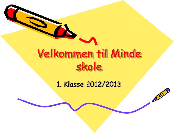 velkommen til minde skole