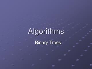 Algorithms