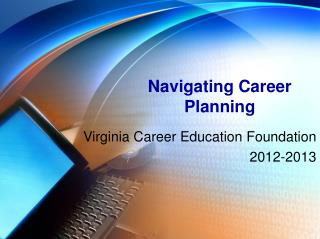 Navigating Career Planning