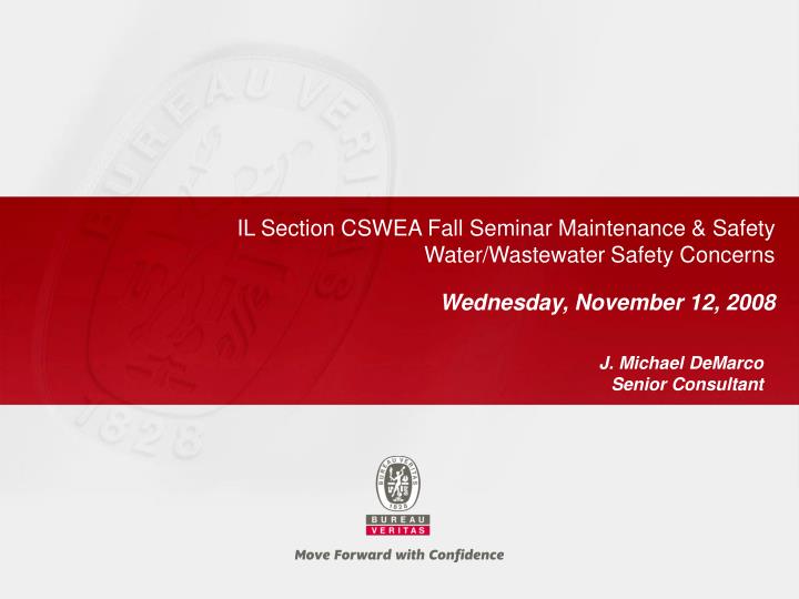 il section cswea fall seminar maintenance safety water wastewater safety concerns