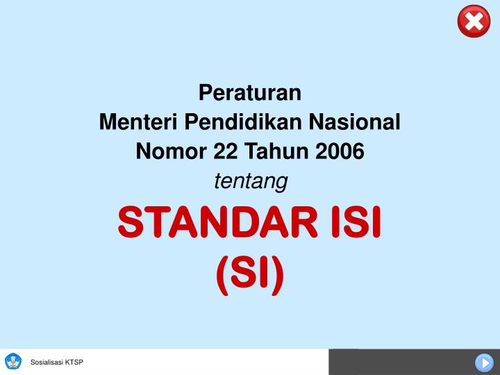 standar isi si