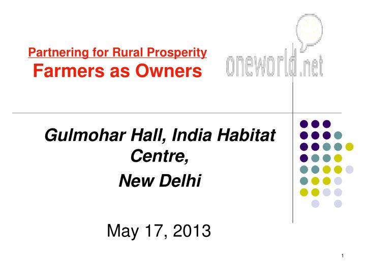 gulmohar hall india habitat centre new delhi may 17 2013