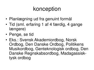 konception