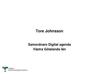 tore johnsson