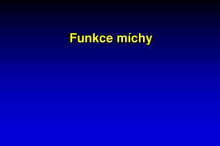 funkce m chy