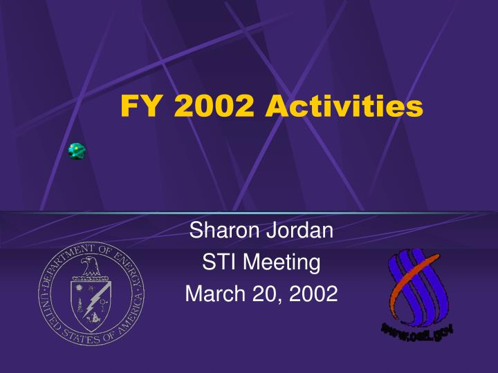 fy 2002 activities