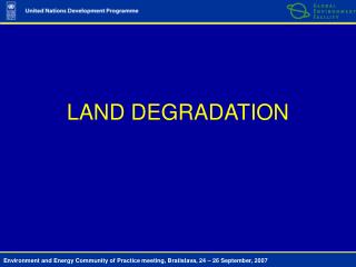 LAND DEGRADATION