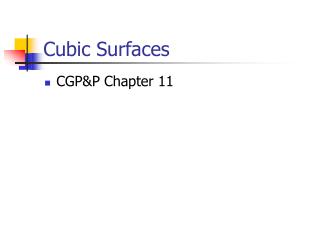 Cubic Surfaces