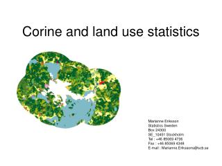 Corine and land use statistics