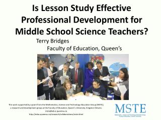 Is Lesson Study Effective Professional Development for Middle School Science Teachers?
