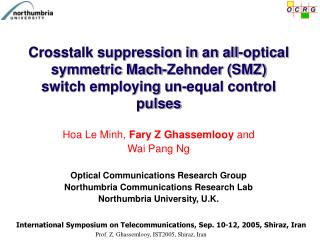 Hoa Le Minh, Fary Z Ghassemlooy and Wai Pang Ng Optical Communications Research Group