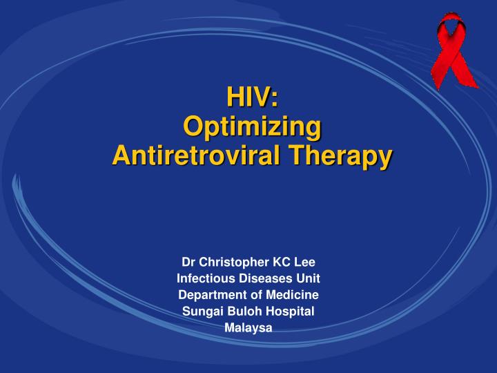 hiv optimizing antiretroviral therapy