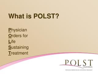 What is POLST?