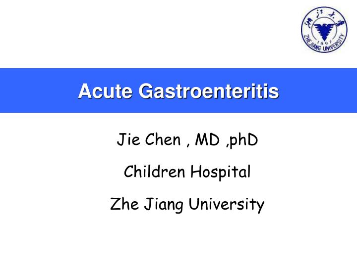 acute gastroenteritis