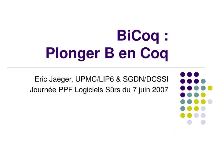 bicoq plonger b en coq