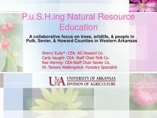 P.u.S.Hg Natural Resource Education