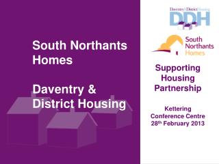 South Northants Homes Daventry &amp; District Housing