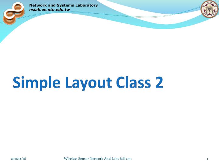 simple layout class 2