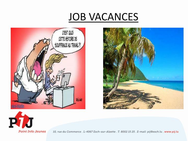 job vacances