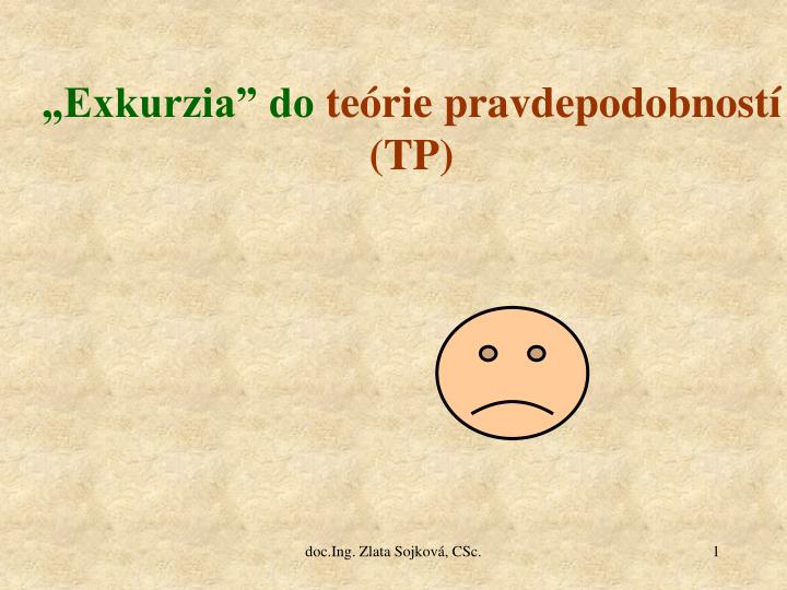 exkurzia do te rie pravdepodobnost tp