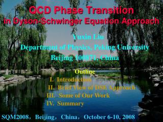 QCD Phase Transition in Dyson-Schwinger Equation Approach