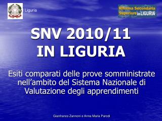 snv 2010 11 in liguria