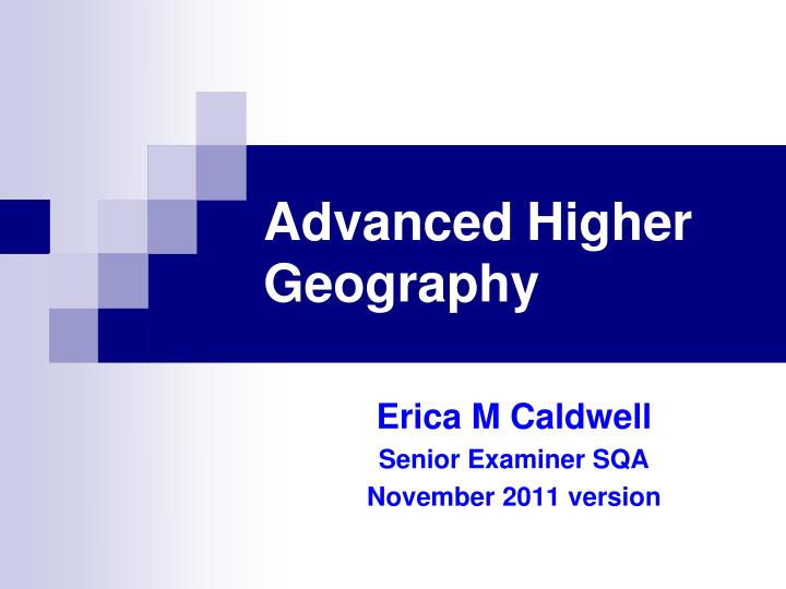 advanced higher geography