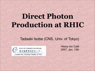 Direct Photon Production at RHIC