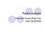 Patent analysis - slide 1