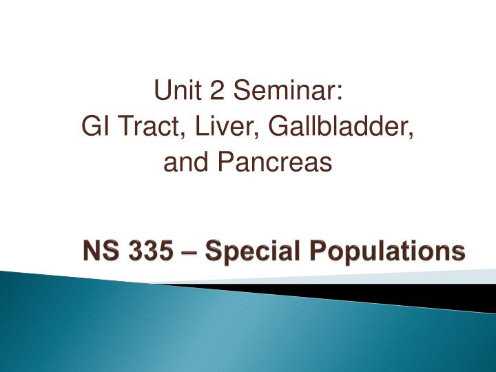 ns 335 special populations