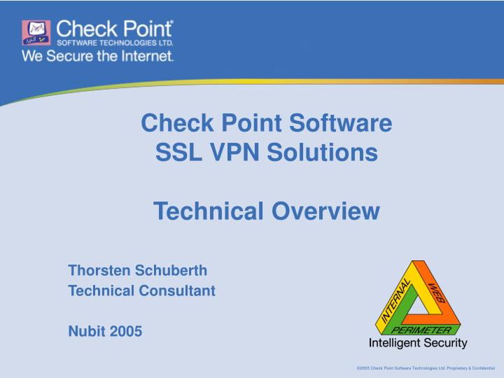 check point software ssl vpn solutions technical overview