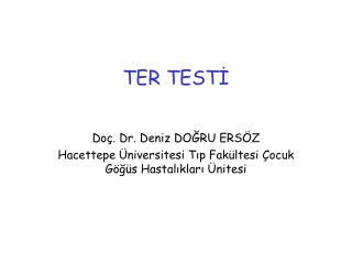 TER TESTİ