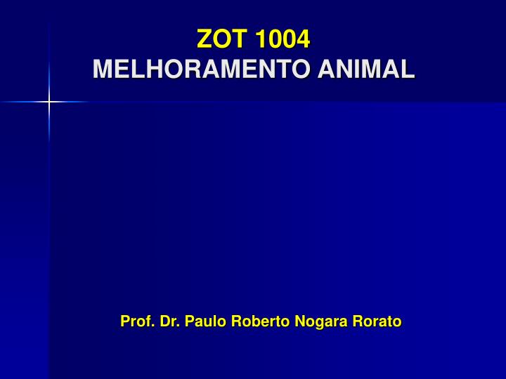 zot 1004 melhoramento animal