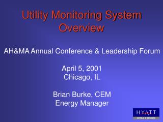 Utility Monitoring System Overview