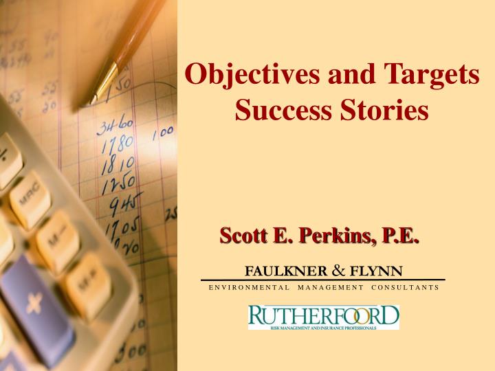 objectives and targets success stories