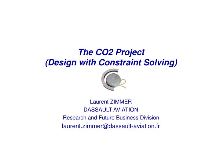 the co2 project design with constraint solving