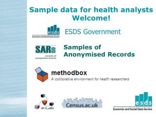 Sample data for health analysts Welcome!