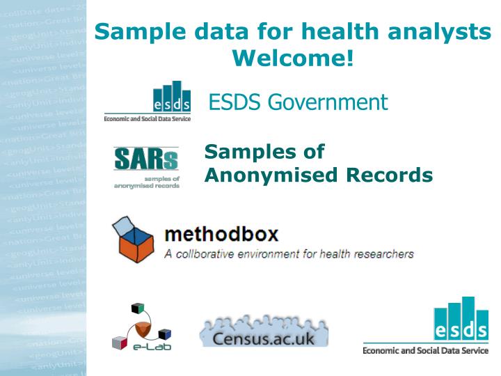 sample data for health analysts welcome