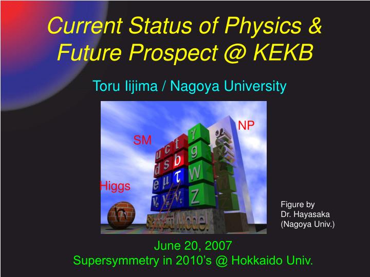 current status of physics future prospect @ kekb