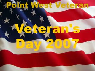 Veteran's Day 2007