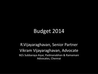 Budget 2014