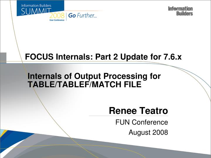 focus internals part 2 update for 7 6 x