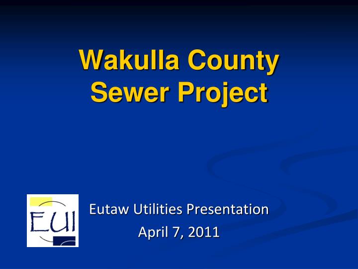 wakulla county sewer project