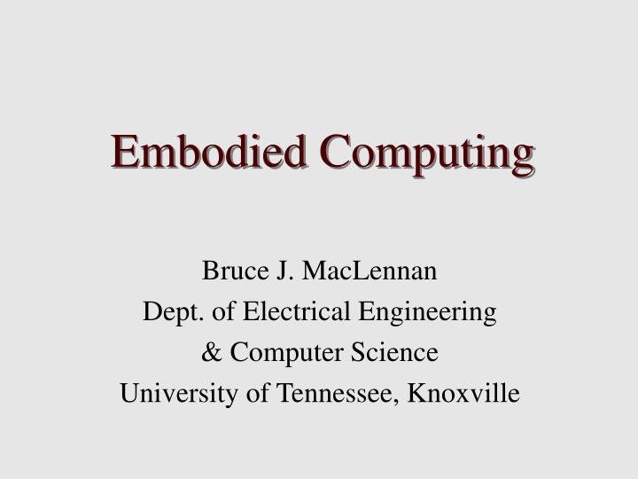 embodied computing
