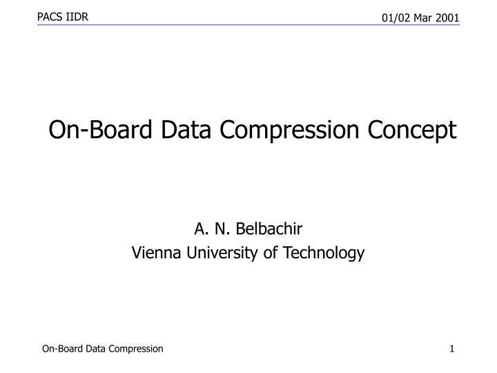 on board data compression concept