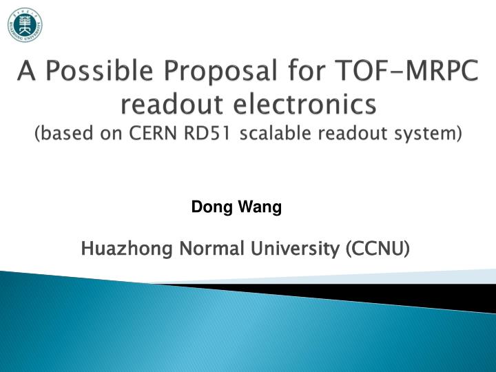 a possible proposal for tof mrpc readout electronics based on cern rd51 scalable readout system