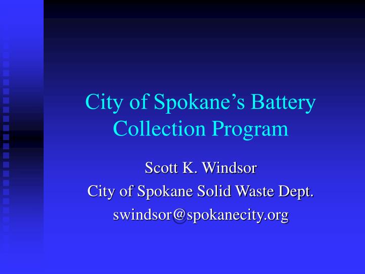 city of spokane s battery collection program