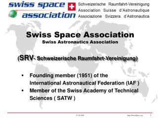 ( SRV - Schweizerische Raumfahrt-Vereinigung)
