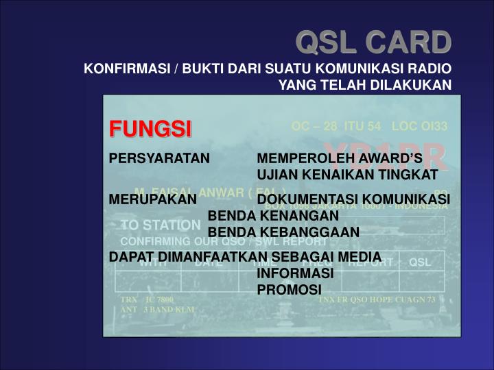 qsl card