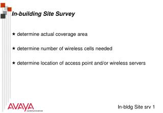 In-building Site Survey